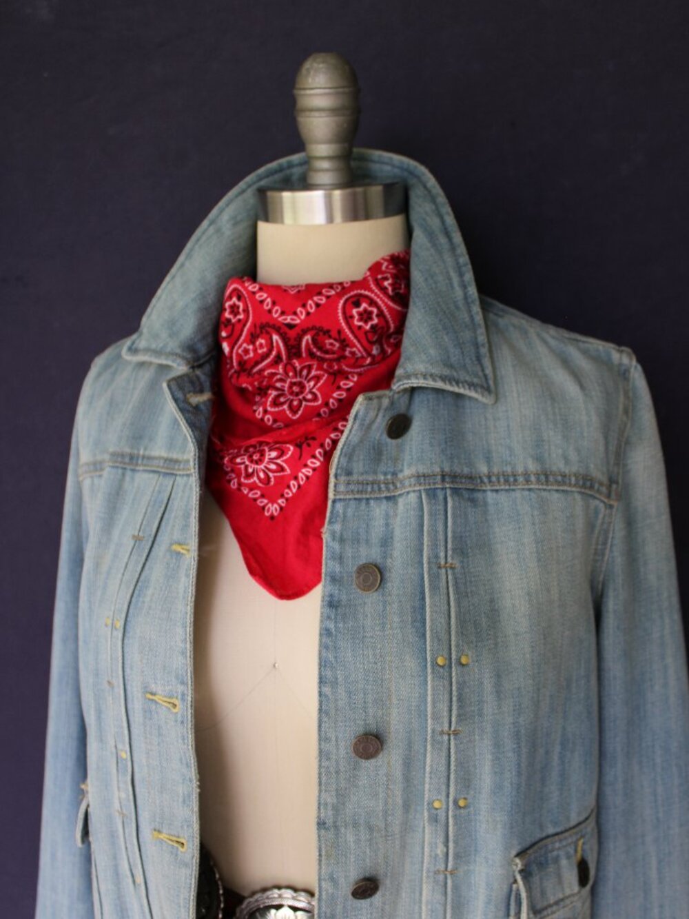 Lauren Jeans co. Ralph Lauren POLO RRL Denim Icon Trucker Jacket vintage western - Picture 3 of 10